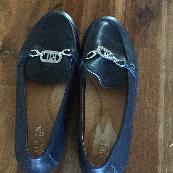 Ralph Lauren navy leather loafer size 7 - Picture 5 of 6